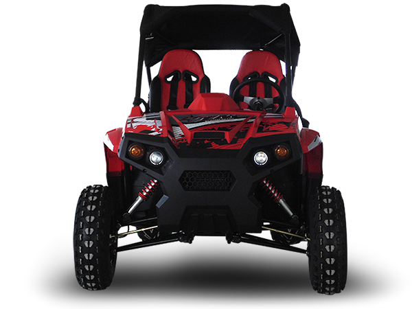 Trailmaster Challenger 300E EFI UTV / side-by-side, 52 Inch Wide, High Back Seats, CVT trans, Intergrated Hitch, Cargo Area, Bimini Top