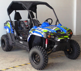 Trailmaster Challenger 300E EFI UTV / side-by-side, 52 Inch Wide, High Back Seats, CVT trans, Intergrated Hitch, Cargo Area, Bimini Top