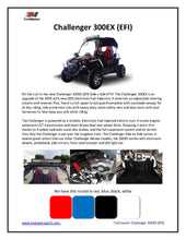 Load image into Gallery viewer, Trailmaster Challenger 300EX EFI UTV / side-by-side All the extras, Push Bar, Wind Shield, Light Bar, Chrome rims, Independent Rear Axels