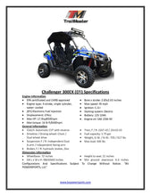 Load image into Gallery viewer, Trailmaster Challenger 300EX EFI UTV / side-by-side All the extras, Push Bar, Wind Shield, Light Bar, Chrome rims, Independent Rear Axels