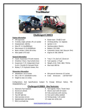 Load image into Gallery viewer, TrailMaster Challenger 4-200EX UTV side-by-side  Great Family Fun, Adjustable seat and steering Wheel, Throttle Limiter