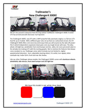 Load image into Gallery viewer, TrailMaster Challenger 4-300X EFI UTV Chrome Rims, Bimini Top, Full roll Cage, Light Bar, Brush Guard. Independent Rear