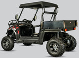 TrailMaster Challenger 200EUX UTV Side-by-Side, Front Cargo Rack, Rear Dump Bed, Deluxe Alloy Wheels, LED Light Bar
