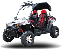 TrailMaster Challenger 200X Go Kart UTV Side by Side, with Alloy Wheels, Windshield and LED Light Bar