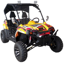 TrailMaster Challenger 200X Go Kart UTV Side by Side, with Alloy Wheels, Windshield and LED Light Bar
