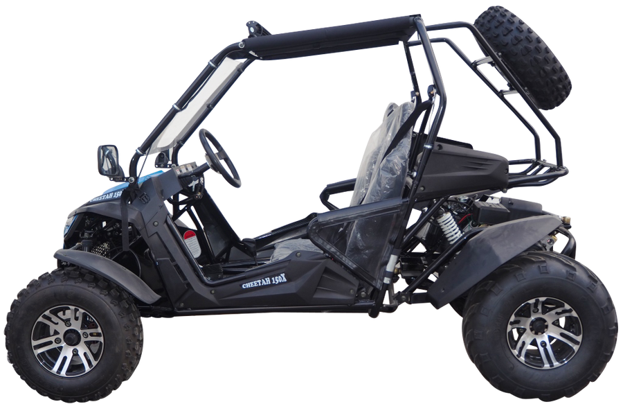 TrailMaster Cheetah 200X Go Kart (Special) CVT Automatic with Reverse, Alloy Wheels, Windshield