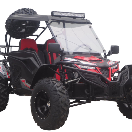 TrailMaster Cheetah 300Pro EFI Deluxe UTV Go Kart, Shaft Drive, Liquid Cooled CVT Auto with Reverse, Side Doors, Hard Top, Windshield, LED Light Bar