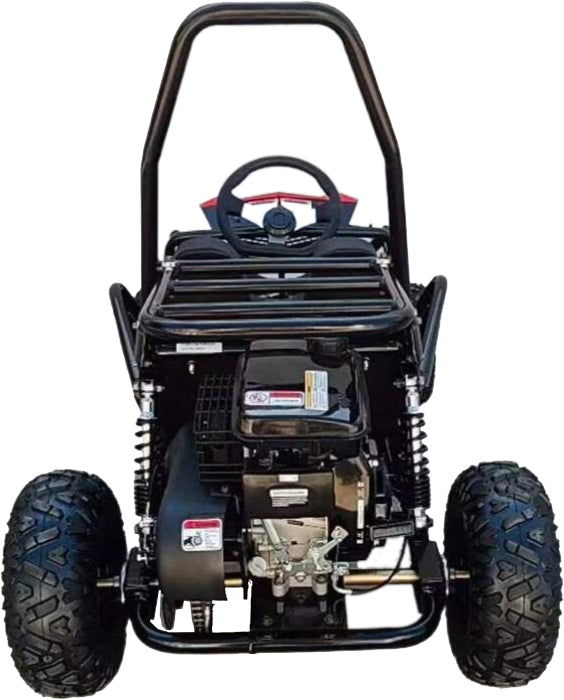 TrailMaster Cheetah 3 Kids Mini Go Kart, 80cc gas engine, seat belt, Kids Ages 4-9