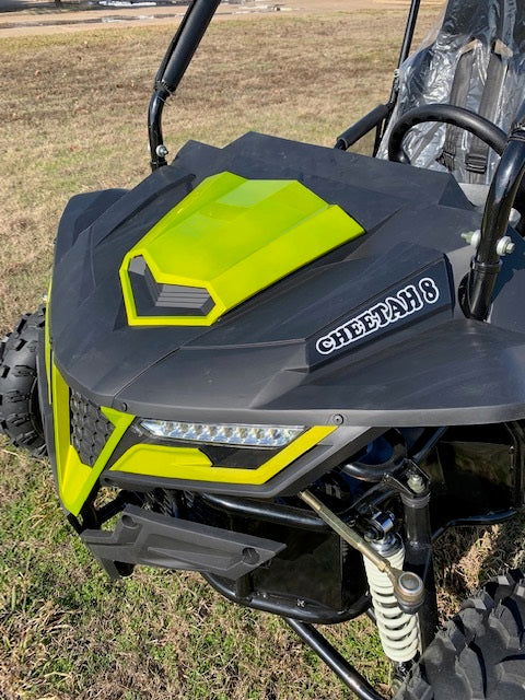 TrailMaster Cheetah 8 Mid-Sized Go Kart - 7.5hp, Torque Converter, Electric Start, Automatic with Reverse, Ages 12 and up