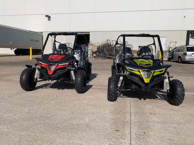 TrailMaster Cheetah 8 Mid-Sized Go Kart - 7.5hp, Torque Converter, Electric Start, Automatic with Reverse, Ages 12 and up