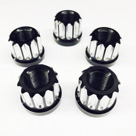Billet Aluminum 12pt Lug Nuts 5/8 5pk