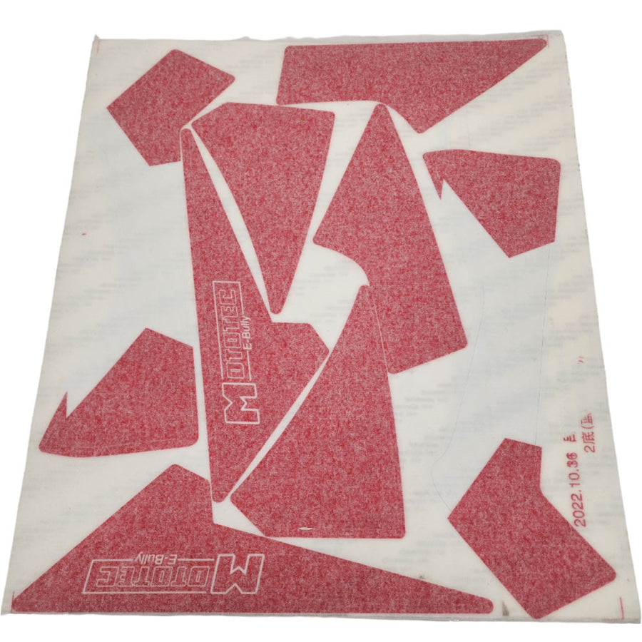 MotoTec E-Bully 36v Sticker Kit Red - view 2