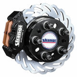 Strange Evolution Dynamic Drive Mount Rear Brake Kit | For 3.150″ Symmetrical Housing Ends | Evolution S Rotors, 4 Piston Billet Evolution 4 Calipers | With DRM-35 Metallic Pads
