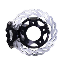 Strange Evolution 1 Dynamic Drive Mount Front Brake Kit | For AFCO Struts, Menscer Struts & Santhuff Struts | Evolution S Rotors, Single Piston Evolution 1 Calipers | For Spindle Mount Wheels