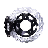 Strange Evolution 1 Dynamic Drive Mount Front Brake Kit | For Strange Aluminum Struts & Spindle Mount Wheels | Evolution S Rotors, Single Piston Evolution 1 Calipers | & DTC-30 Semi Metallic Pads