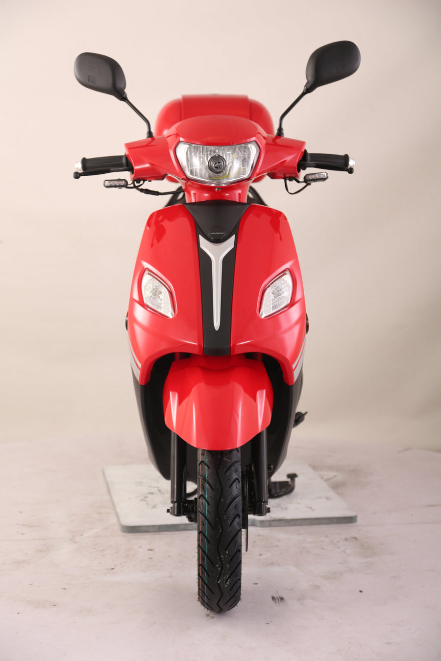 TrailMaster Flash 50cc Street Scooter, CVT Automatic, LED Lights, Rear Trunk Included, Ships Fully Assembled