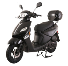 TrailMaster Flash 50cc Street Scooter, CVT Automatic, LED Lights, Rear Trunk Included