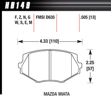Load image into Gallery viewer, Brake Pads Front Mazda Miata MX-5 DTC-60