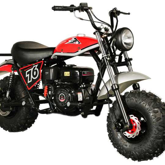 TrailMaster Hurricane 200X Mini Bike, 196cc 6.5hp with Torque Converter, Dual Disc Brake, Front & Rear Suspension