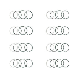 Piston Ring Set 4.125 Moly 1/16 1/16 3/16