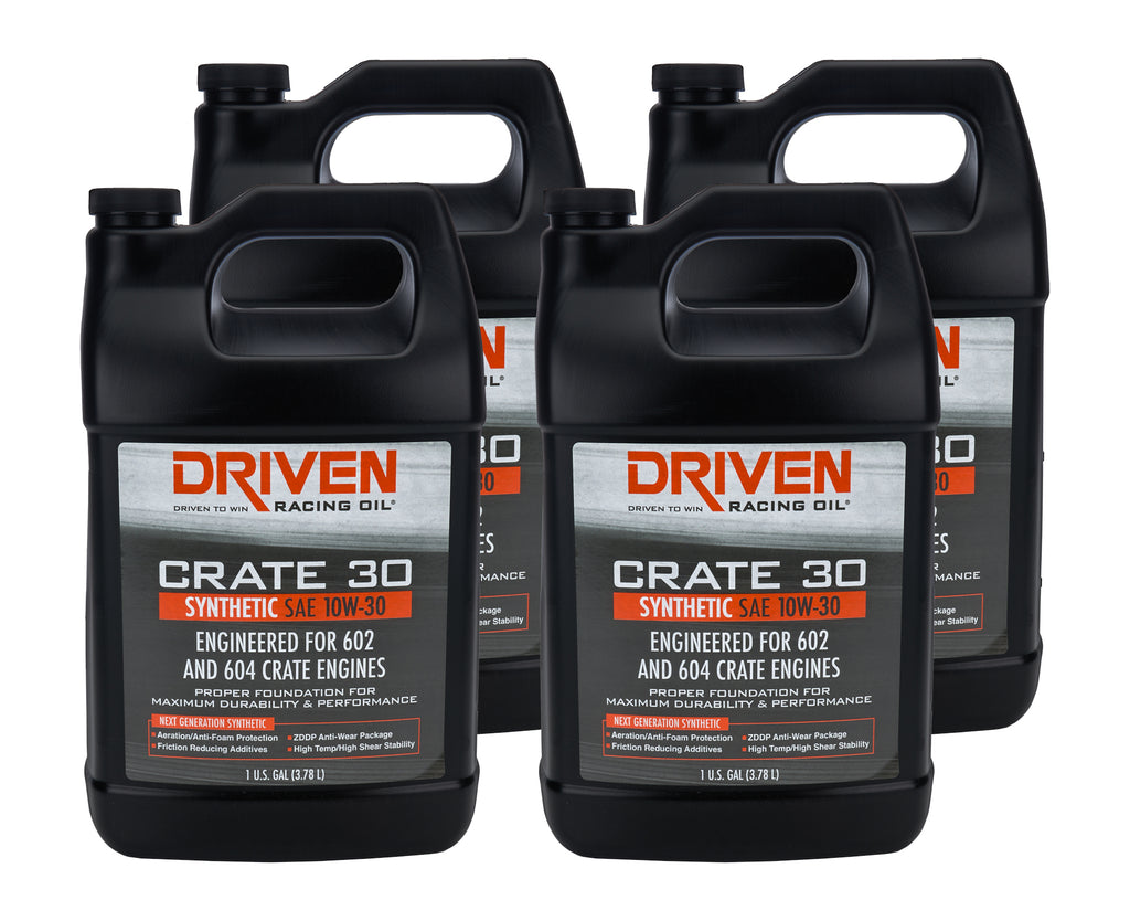 Crate 30 10w30 Synthetic Oil Case 4 x 1 Gallon