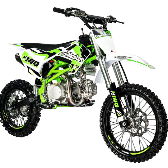 TrailMaster LK140 Pro Series Dirt Bike, Electric Start, 4-Speed Manual, Dual Disc Brakes, (17/14) Wheels