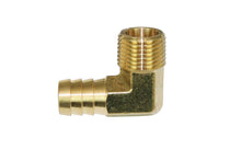 Load image into Gallery viewer, Fitting  1/2 NPT x 5/8 Barb  90-Deg  Brass
