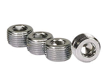 Load image into Gallery viewer, 3/8in. NPT Chrome Pipe Plug 4 Per Package