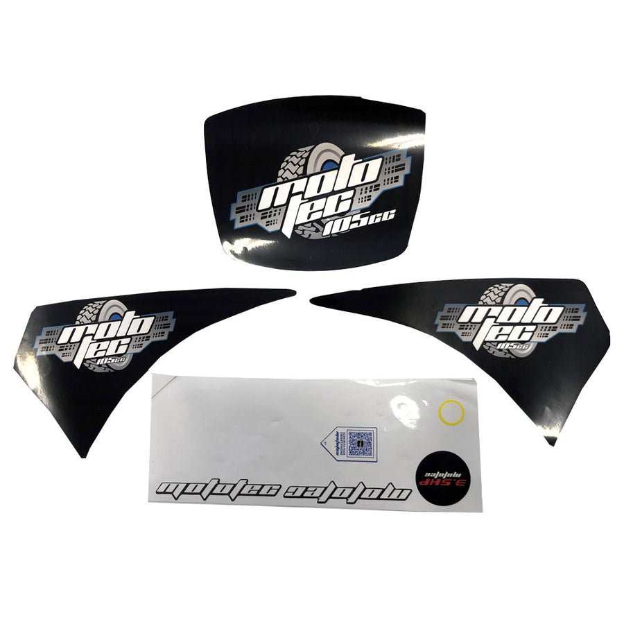 MotoTec 105cc Mini Bike Sticker Kit - view 2