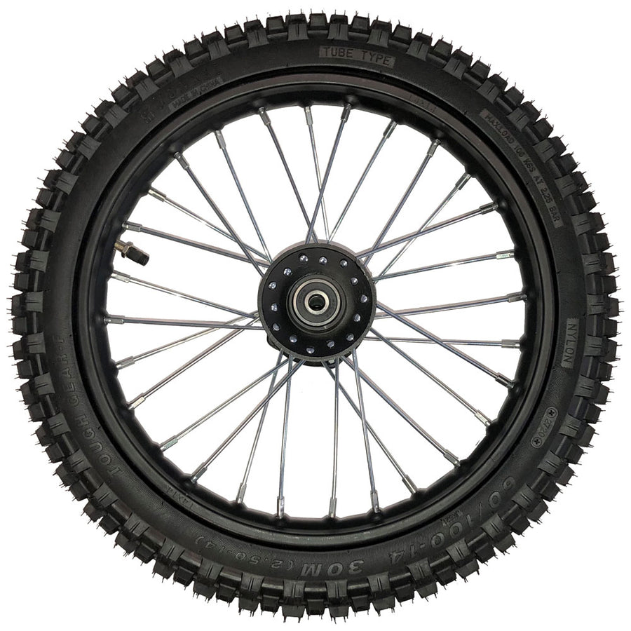 MotoTec Pro 1800w/2000w Dirt Bike Full Front Wheel 60/100-14 – view 2