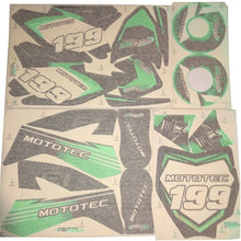 MotoTec 36v/48v Pro Dirt Bike Sticker Kit - Green