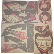 MotoTec 36v/48v Pro Dirt Bike Sticker Kit - Pink - view 2