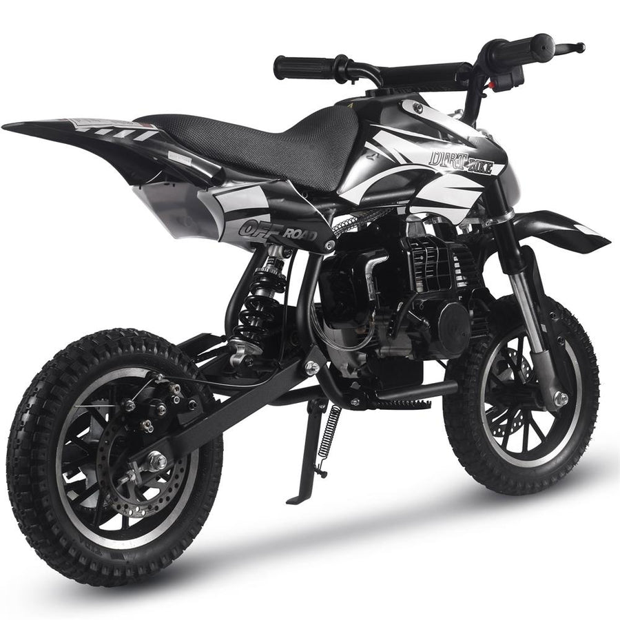 MotoTec Alien 50cc 2-Stroke Kids Gas Dirt Bike Black – view 4