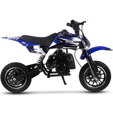 MotoTec Alien 50cc 2-Stroke Kids Gas Dirt Bike Blue – view 2