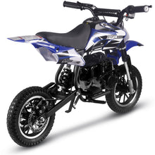 MotoTec Alien 50cc 2-Stroke Kids Gas Dirt Bike Blue – view 3