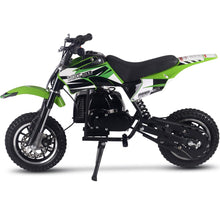 MotoTec Alien 50cc 2-Stroke Kids Gas Dirt Bike Green – view 2