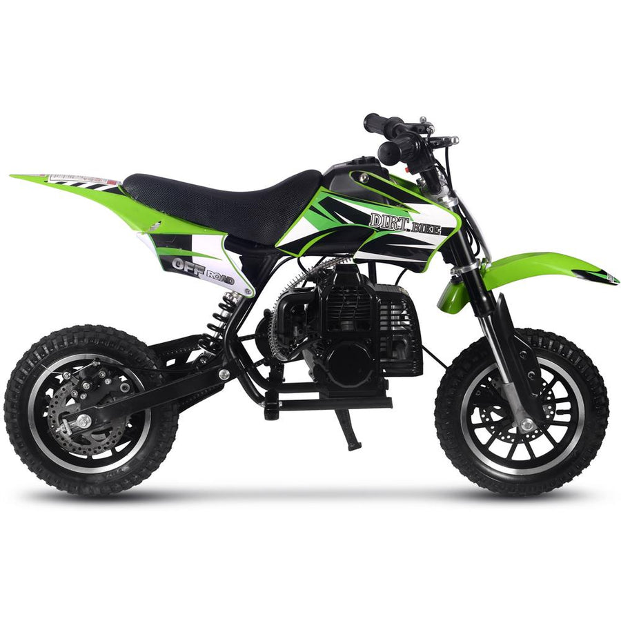 MotoTec Alien 50cc 2-Stroke Kids Gas Dirt Bike Green – view 5