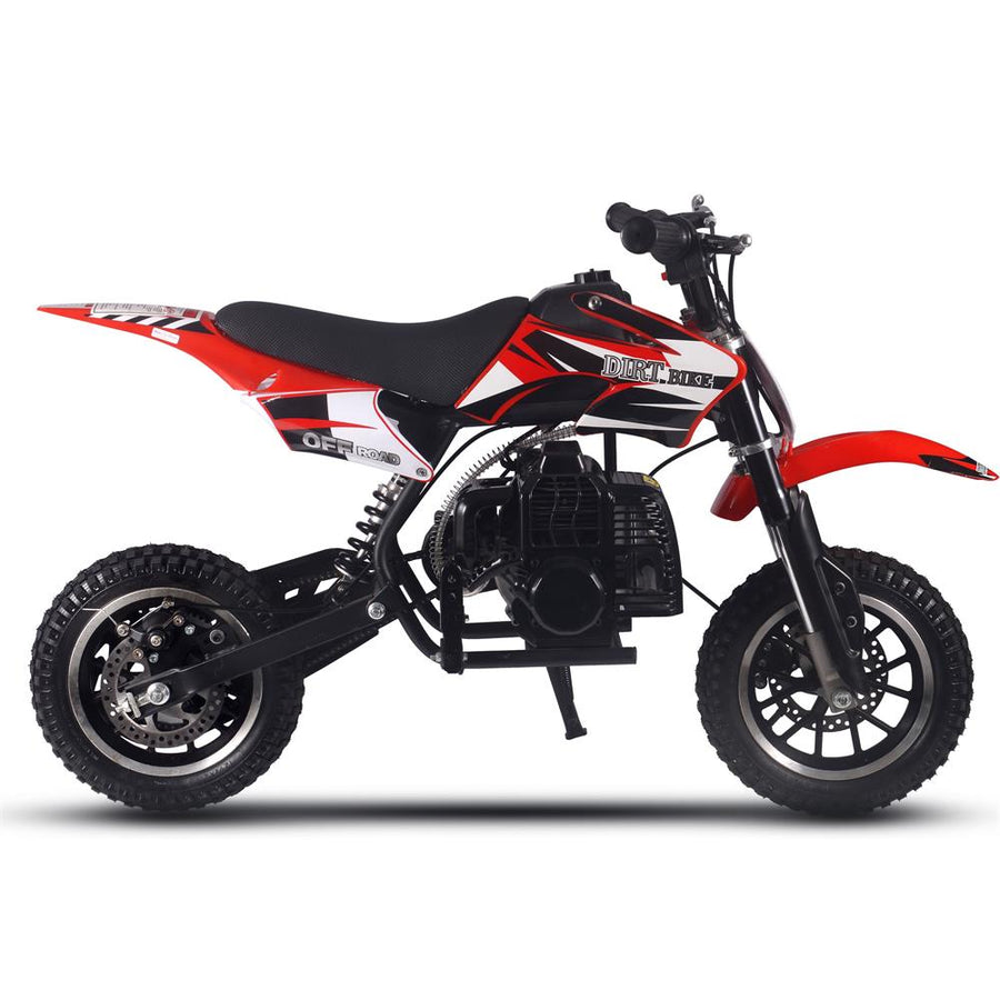 MotoTec Alien 50cc 2-Stroke Kids Gas Dirt Bike Red – view 2