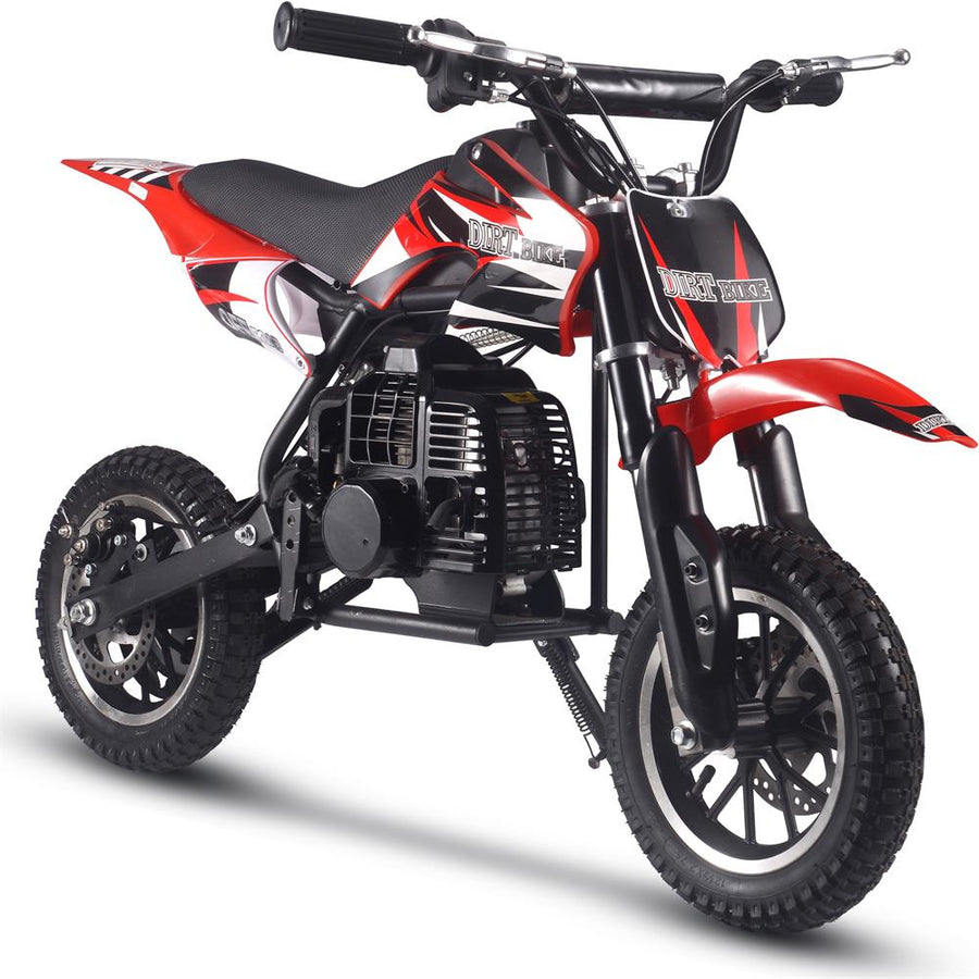 MotoTec Alien 50cc 2-Stroke Kids Gas Dirt Bike Red – view 6
