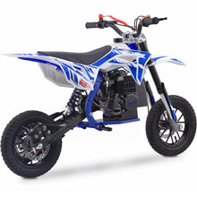 MotoTec Villain 52cc 2-Stroke Kids Gas Dirt Bike Blue – view 3