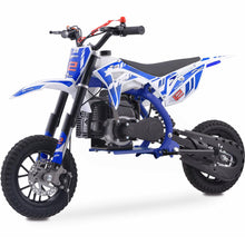 MotoTec Villain 52cc 2-Stroke Kids Gas Dirt Bike Blue – view 4