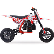 MotoTec Villain 52cc 2-Stroke Kids Gas Dirt Bike Red – view 3