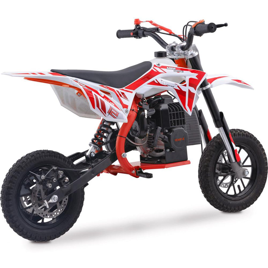 MotoTec Villain 52cc 2-Stroke Kids Gas Dirt Bike Red – view 5