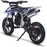 MotoTec Warrior 52cc 2-Stroke Kids Gas Dirt Bike Black – view 4
