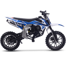MotoTec Warrior 52cc 2-Stroke Kids Gas Dirt Bike Blue – view 2