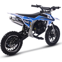 MotoTec Warrior 52cc 2-Stroke Kids Gas Dirt Bike Blue – view 3
