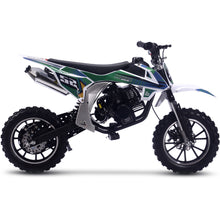 MotoTec Warrior 52cc 2-Stroke Kids Gas Dirt Bike Green – view 2