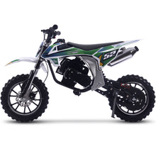 MotoTec Warrior 52cc 2-Stroke Kids Gas Dirt Bike Green – view 5