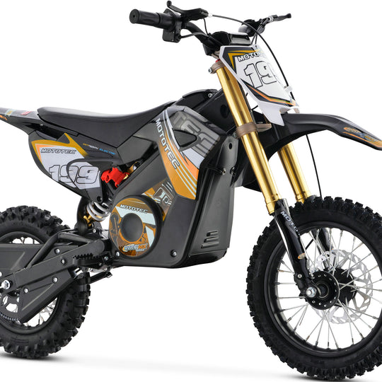 MotoTec 36v Pro Electric Dirt Bike 1200w Lithium Orange