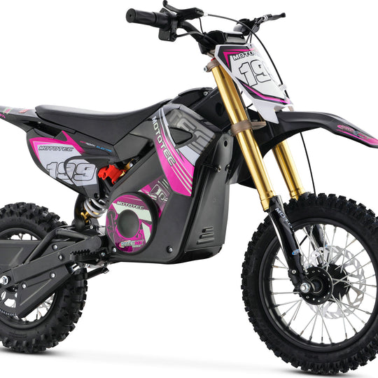 MotoTec 36v Pro Electric Dirt Bike 1200w Lithium Pink